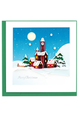 Vietnam Quilled Santa's Village Card, Vietnam