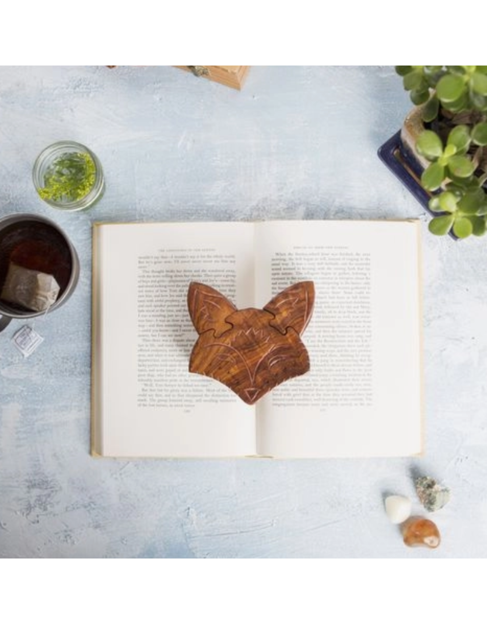 India Fox Face Puzzle Box