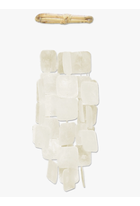 Indonesia Small White Square Capiz Chime, Indonesia