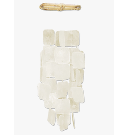 Indonesia Small White Square Capiz Chime, Indonesia