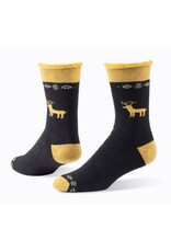 Argentina Wool Snuggle Socks - Reindeer/Black