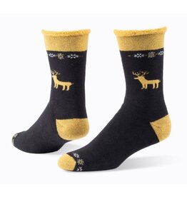 Argentina Wool Snuggle Socks - Reindeer/Black