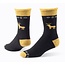 CLEARANCE Wool Snuggle Socks - Reindeer/Black