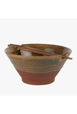 Nepal Chopsticks & Terracotta Bowl Set, Nepal