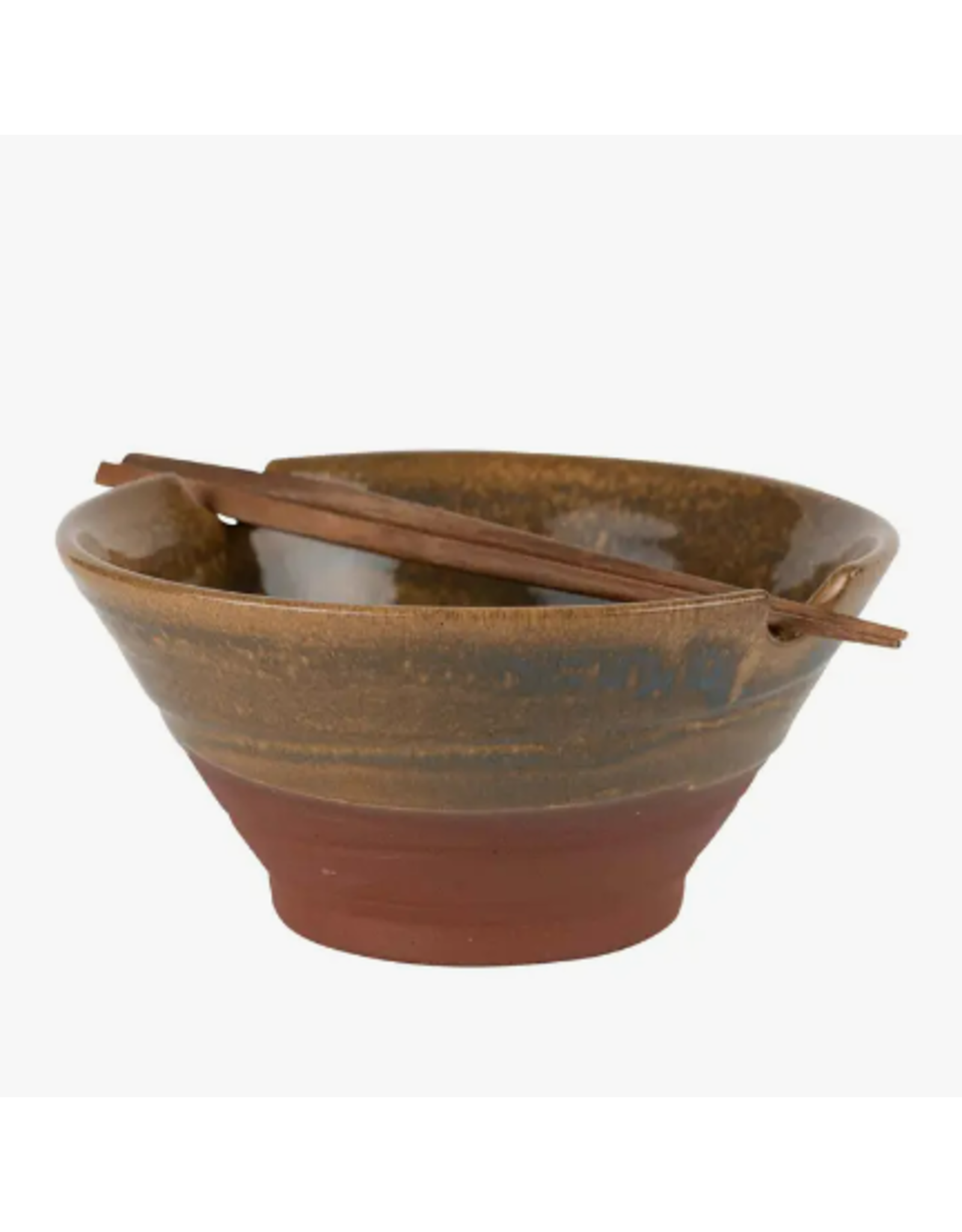 Nepal Chopsticks & Bowl Set - Terracotta, Nepal