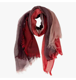 India Meera Layered Wool Scarf in Reds, India