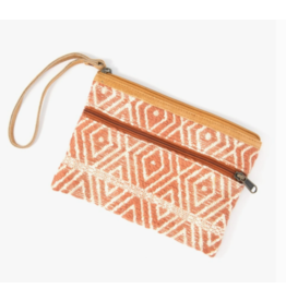 India Terracotta Shimmer Clutch Bag, India