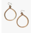 Peru Hammered Copper Loop Earrings