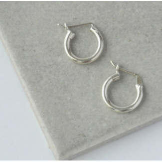 Peru Adriana Hoop Earrings - Sterling Silver
