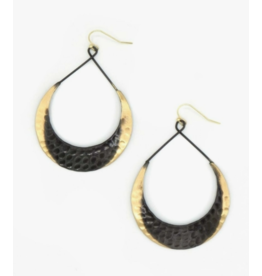 India Crescent Loop Earrings, India