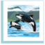 Quilled Card - Orca Whales