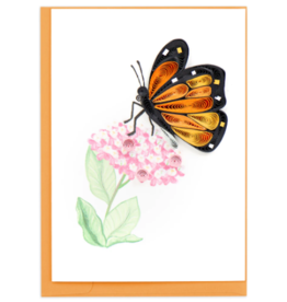 Vietnam Quilled Monarch Milkweed Butterfly Mini Card, Vietnam