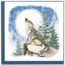 Vietnam Quilled Card -  Howling Wolf