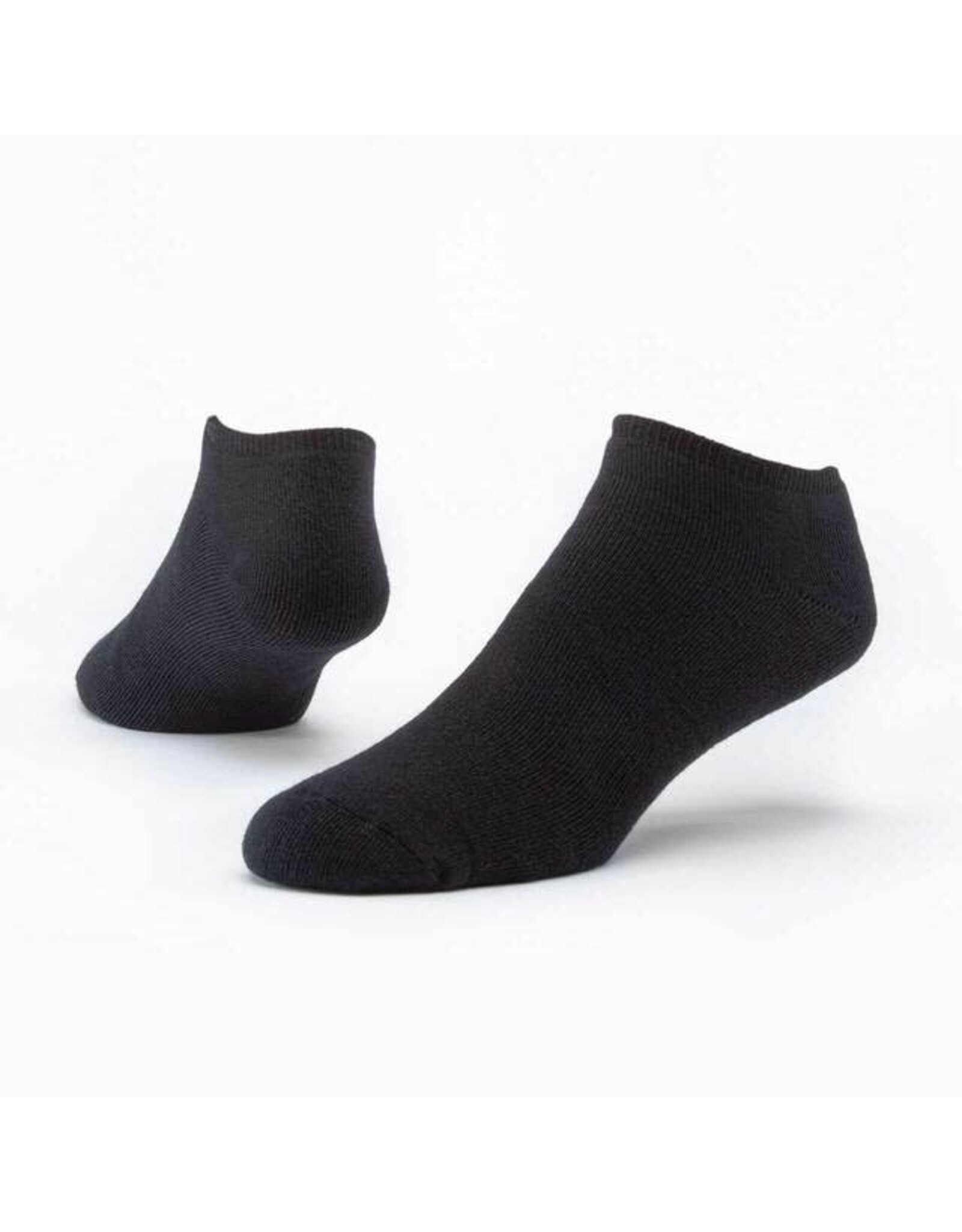 Tanzania Cotton Footie Socks - Solid Black