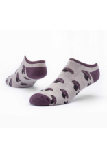 Tanzania Cotton Footie Socks - Grey Mushroom