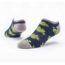 Tanzania Cotton Footie Socks - Navy w/ Green Turtles