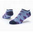 Tanzania Cotton Footie Socks - Blue w/ Purple Turtles