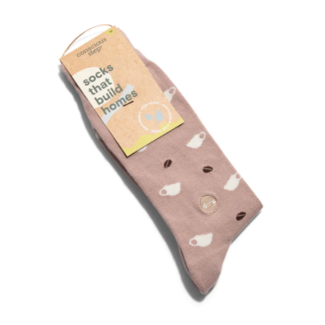 India Crew Socks That Build Homes - Coffee