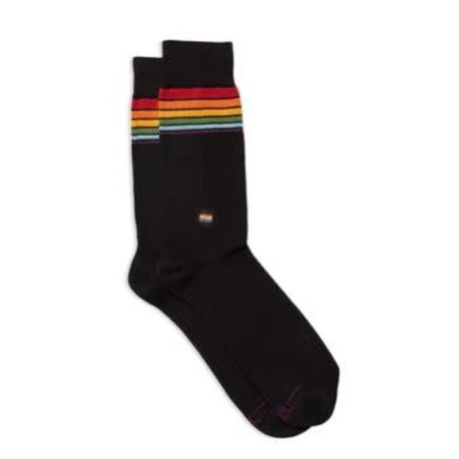 Crew Socks That Save LGBTQ Lives - Black Stripe