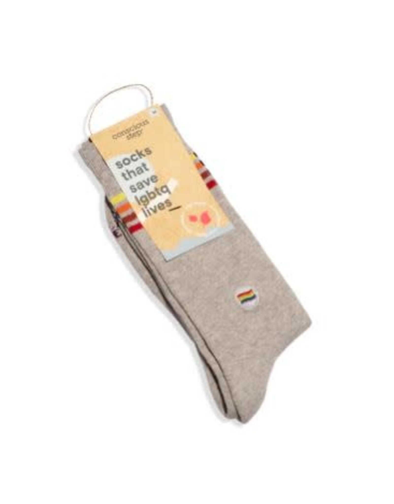 India Crew Socks That Save LGBTQ Lives - Grey Stripe