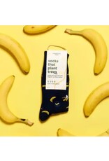 India Crew Socks That Plant Trees - Navy Bananas