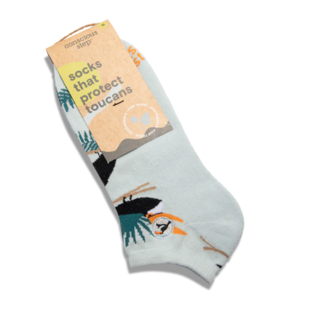 Ankles Socks That Protect Toucans - Light Blue