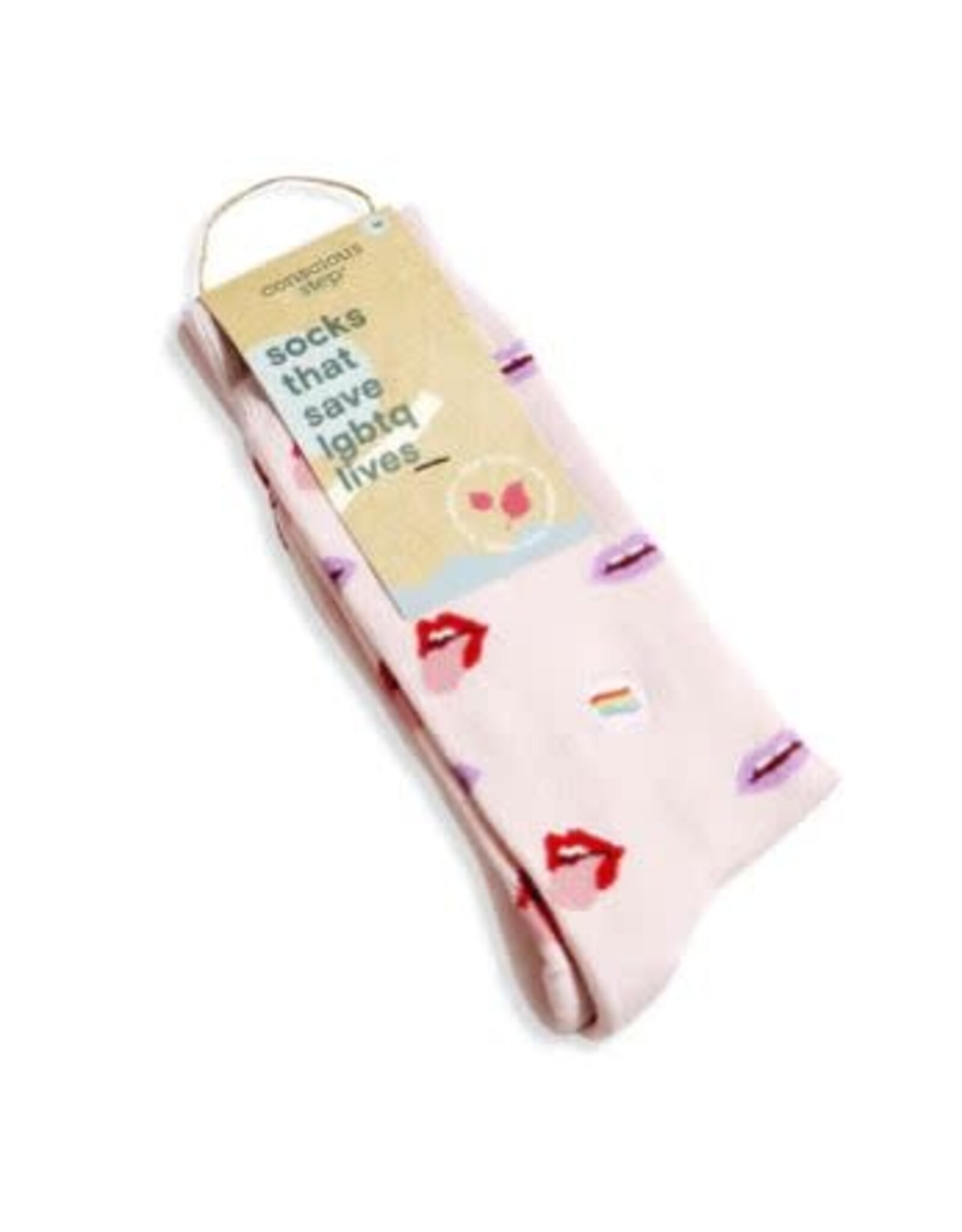 India Crew Socks That Save LGBTQ Lives - Pink Lips