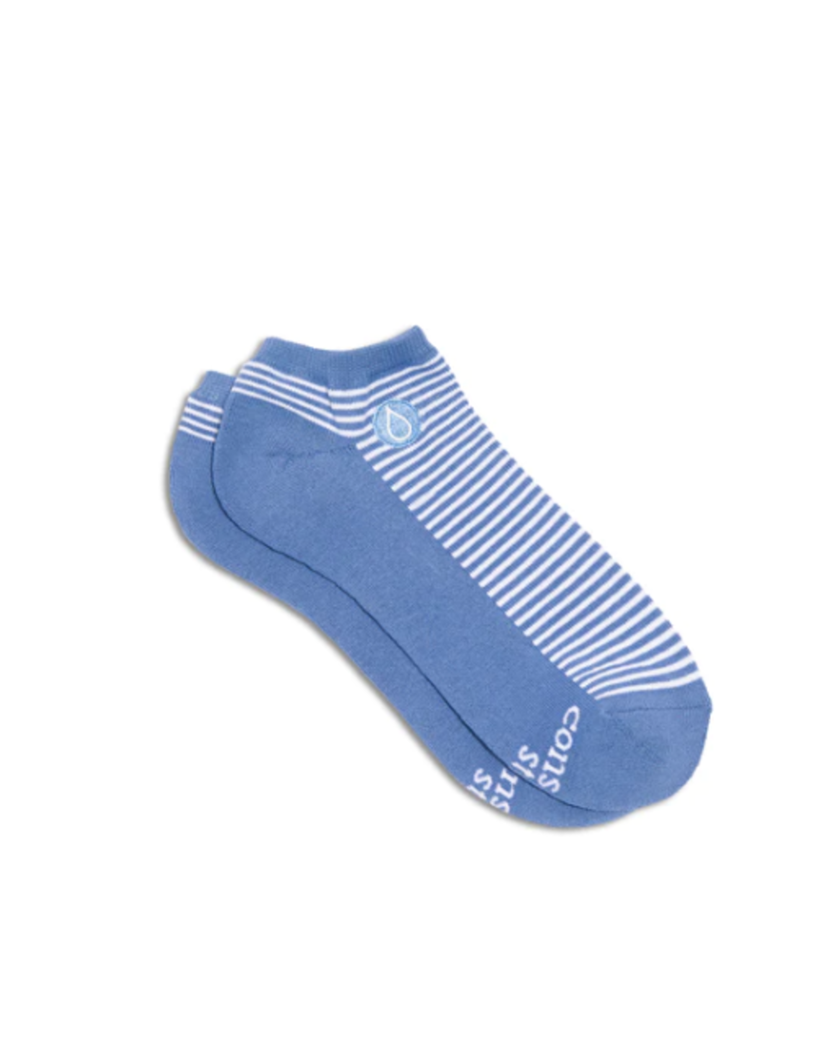 India Ankle Socks That Give Water - Blue Stripe