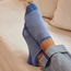 Ankle Socks That Give Water - Blue Stripe