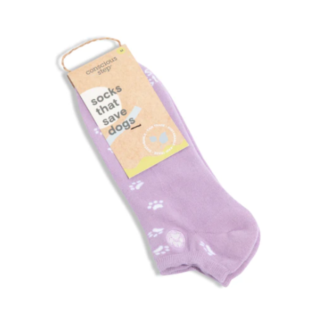 Ankle Socks That Save Dogs - Violet