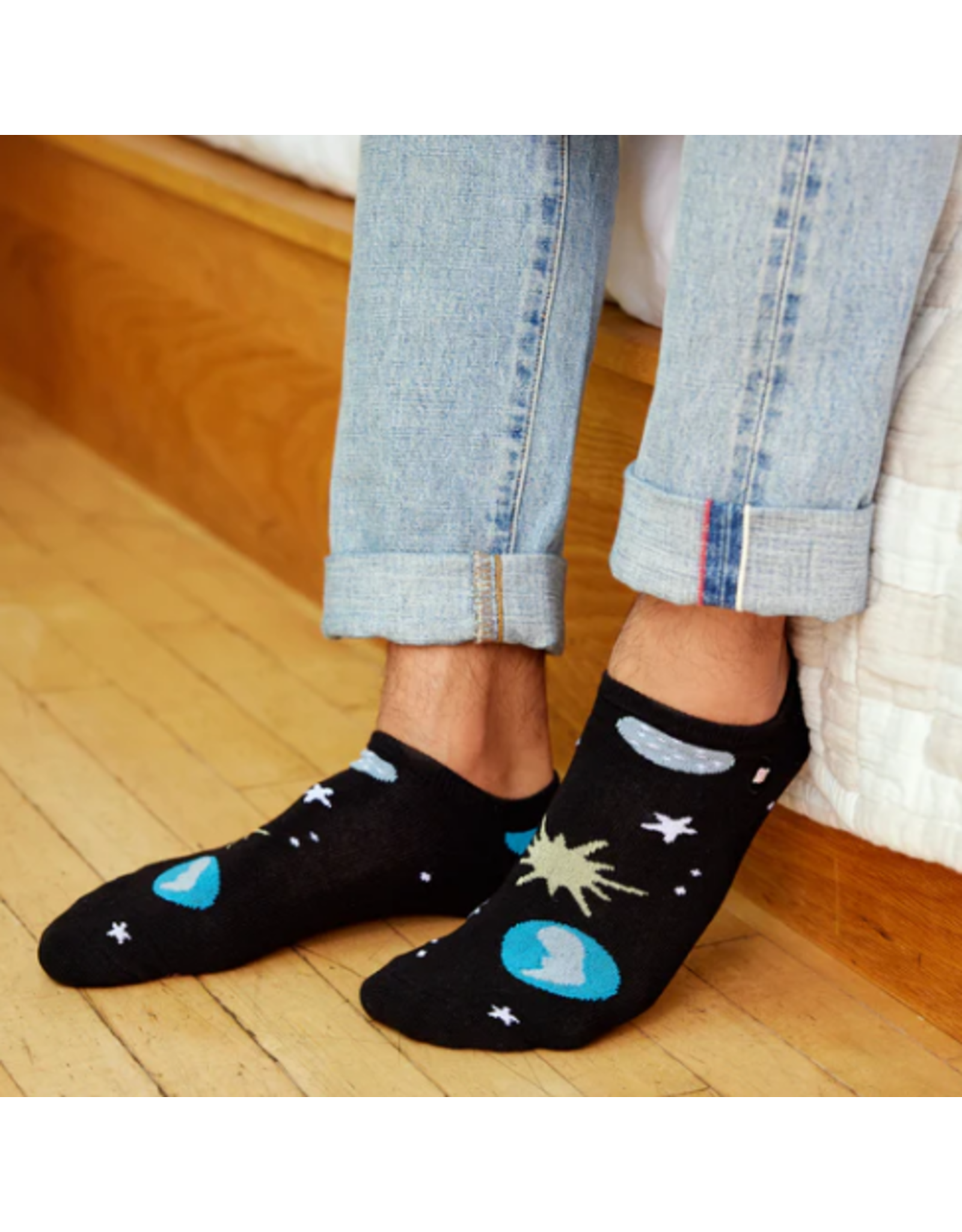 India Ankle Socks That Support Space Exploration - Planets