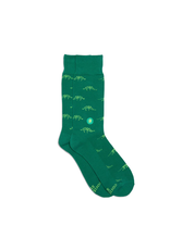 India Crew Socks That Give Books - Green Dinosaurs