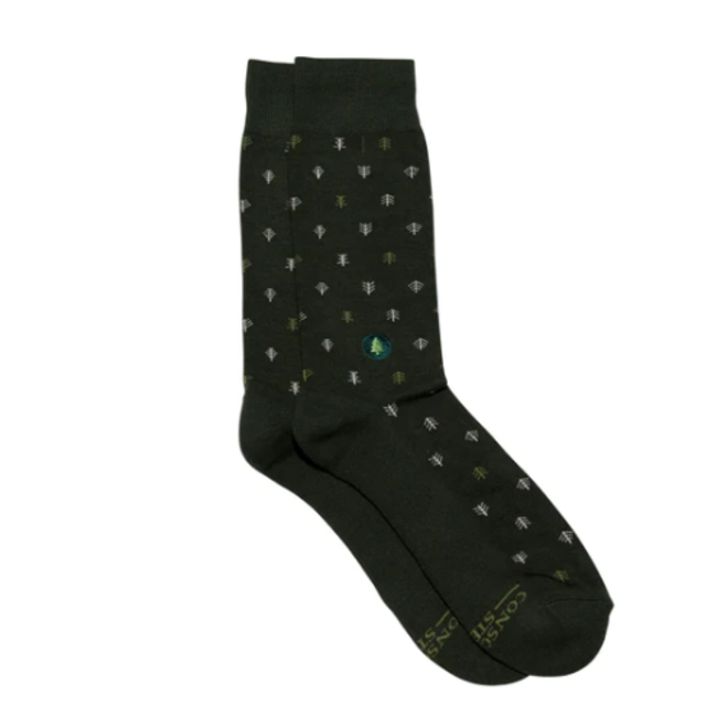 Crew Socks That Plant Trees - Dark Green