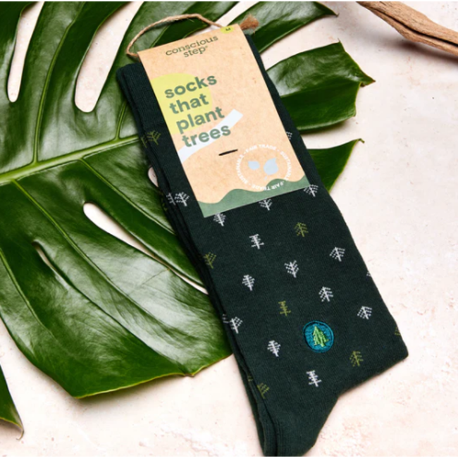 Crew Socks That Plant Trees - Dark Green
