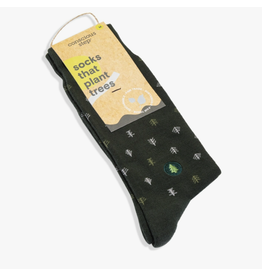 India Crew Socks That Plant Trees - Dark Green