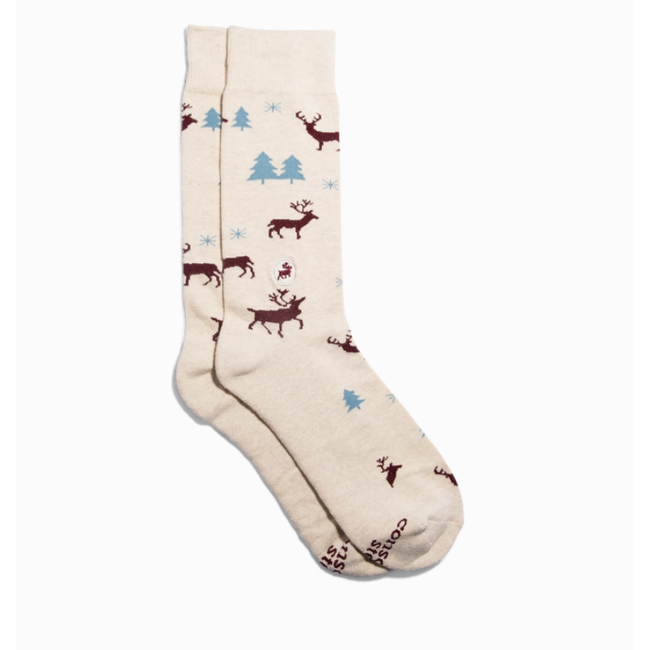 Conscious Step Crew Socks That Protect Caribou