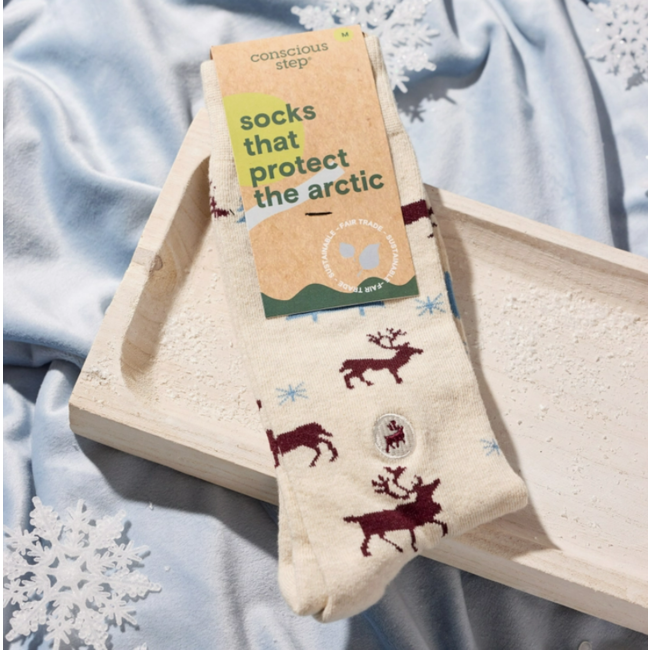 Conscious Step Crew Socks That Protect Caribou