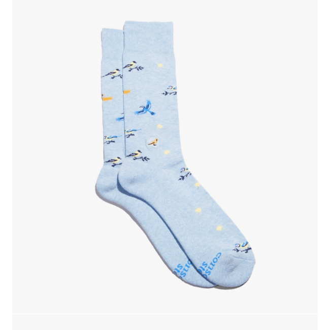 Conscious Step Crew Socks That Protect Songbirds