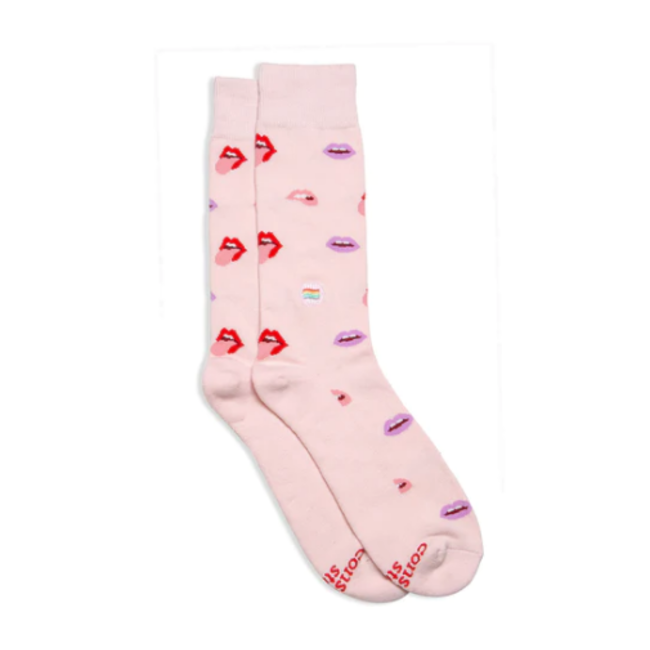 Crew Socks That Save LGBTQ Lives - Pink Lips