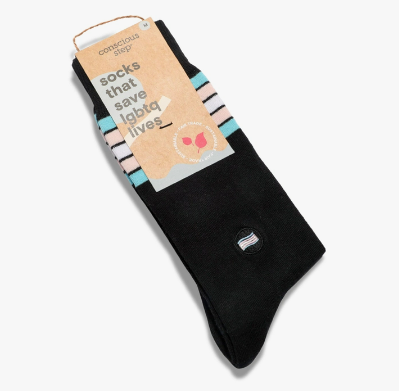 Conscious Step, Kids' Socks That Save LGBTQ Lives - Classic Rainbow Stripe