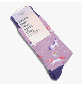 India Crew Socks That Save LGBTQ Lives - Unicorns