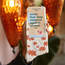 Conscious Step Crew Socks That Stop Violence Against Women - Tan w/ Flowers