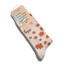 India Crew Socks That Stop Violence Against Women - Tan w/ Flowers