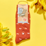 Crew Socks That Stop Violence Against Women - Orange w/ Butterflies