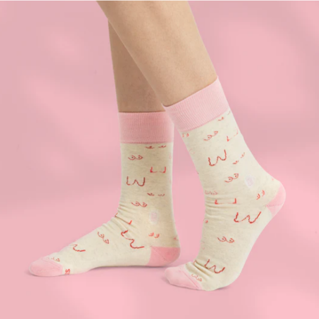 Crew Socks That Support Self-Checks - Boobs