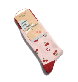 India Crew Socks That Support Self-Checks - Cherries