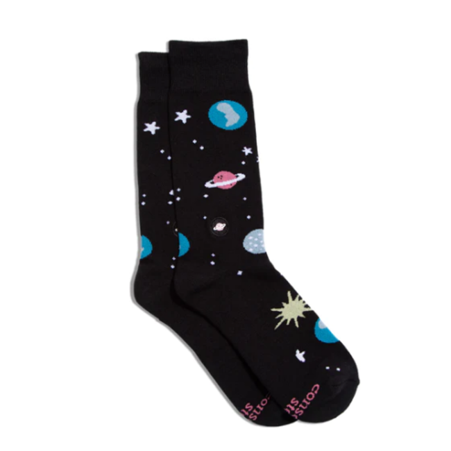 Conscious Step Crew Socks That Support Space Exploration - Planets