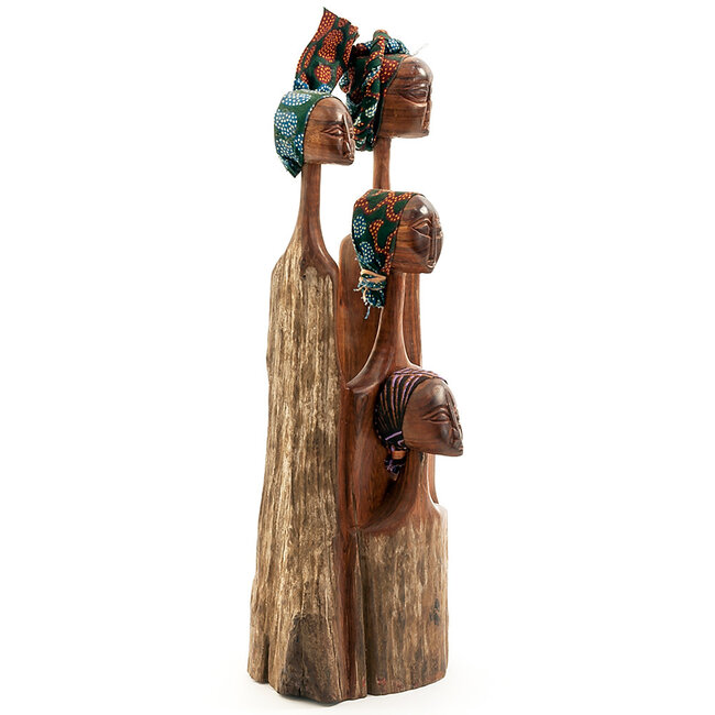Four Sisters Sandalwood Sculpture