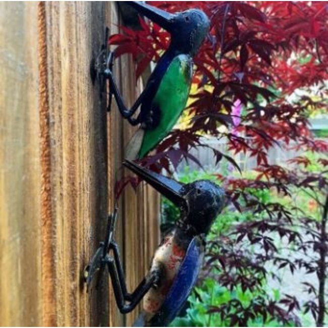 Recycled Oil Drum Hanging Woodpecker