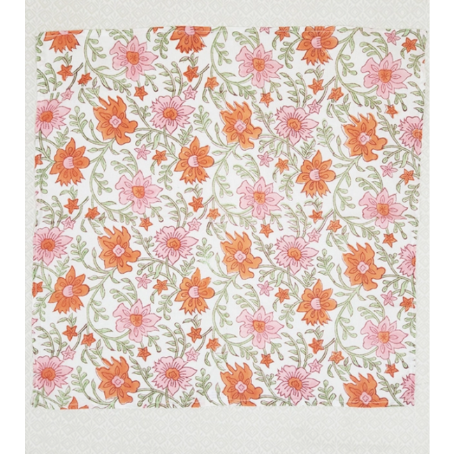 Floral Block Print Napkin